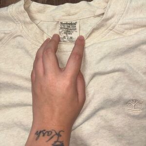 Vintage Timberland Cream Sweatshirt